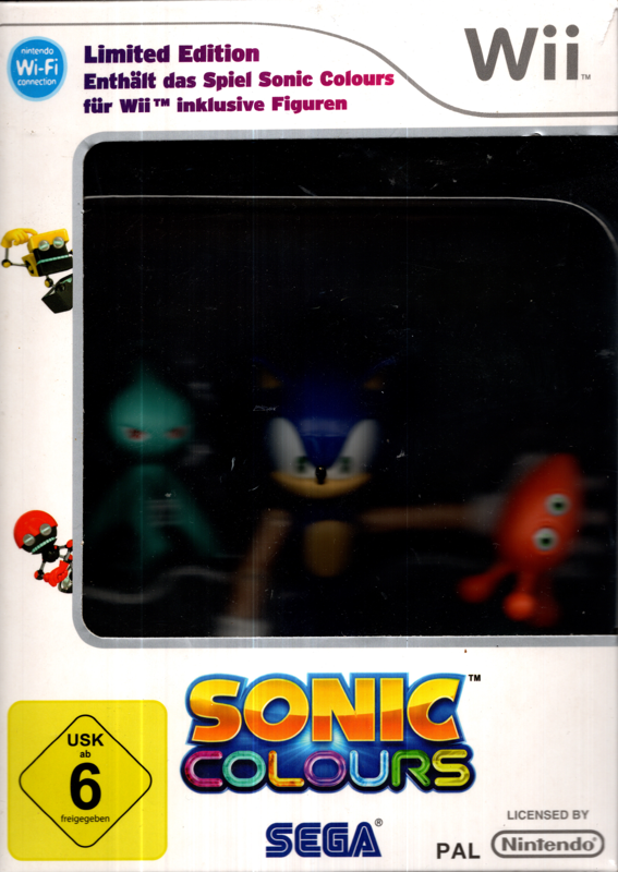 Sonic Colours box art for Wii